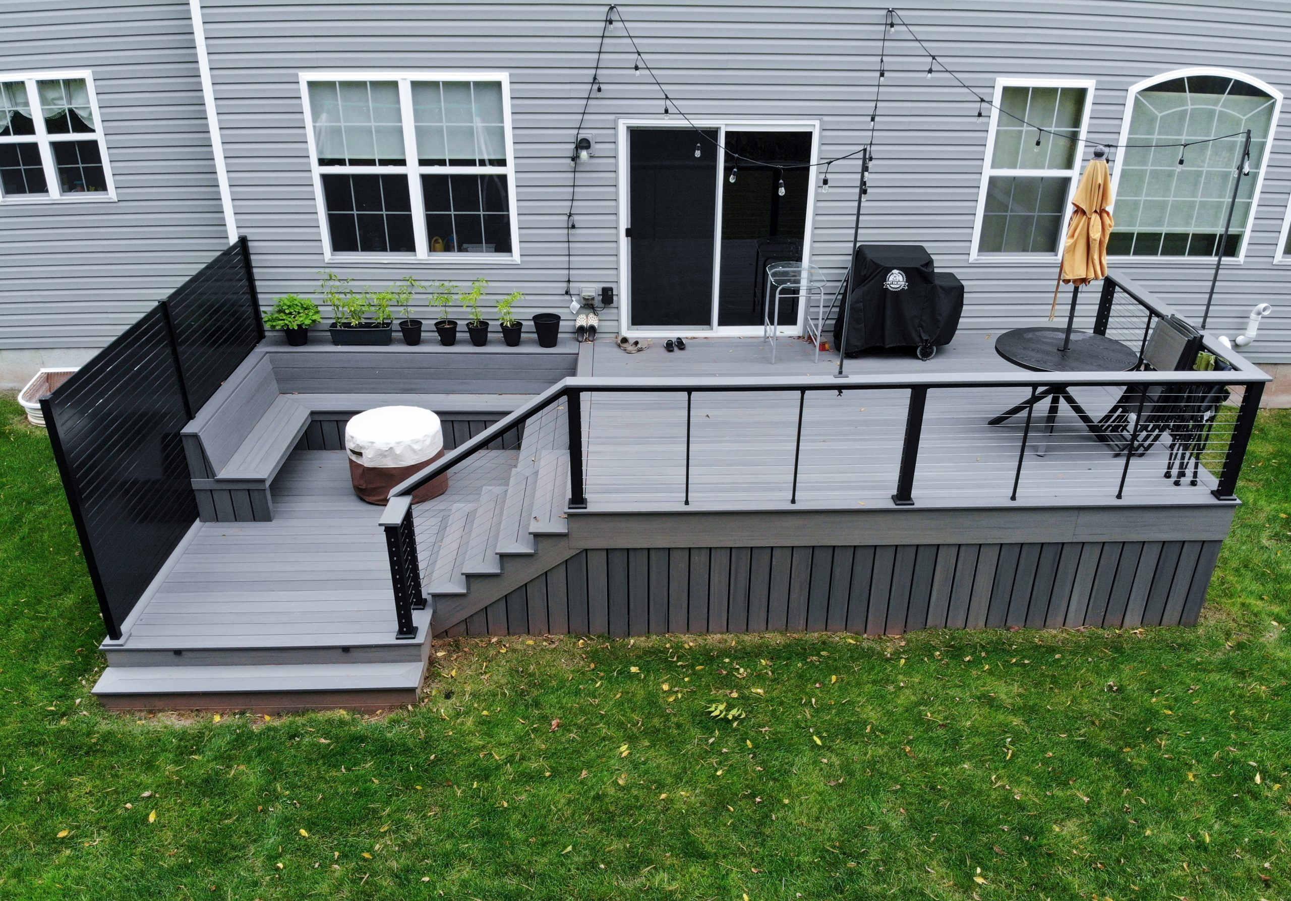 Multi-Level Deck with Conversation Pit - Decks R Us