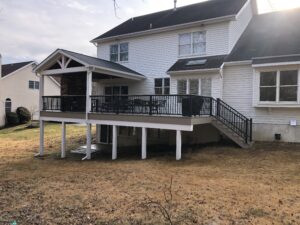 A-frame roof with open gable & vaulted ceiling, gas fireplace – Media PA