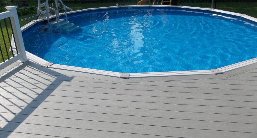 Above Ground Pool Deck Ingenuity With, Above Ground Pools With Decks Cost