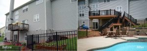Timbertech deck with black Radience railings – Montgomery County PA